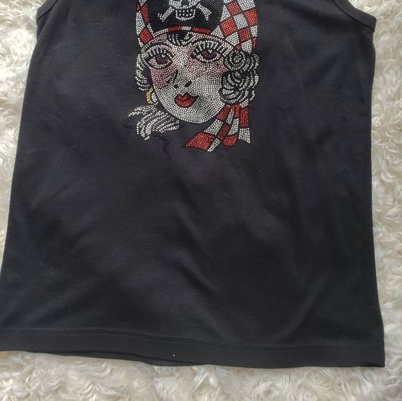 Collegiate Fashionista Rhinestone Tank - Picture 5 of 8